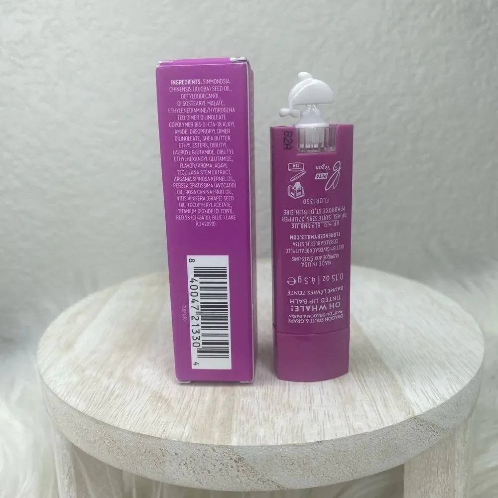 $12 🌙 Florence By Mills Tinted Lip Balm In Shade Dragonfruit Grape‎ Full …